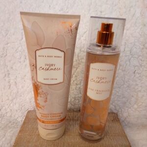 Bath and Body Works Ivory Cashmere Fragrance Bundle